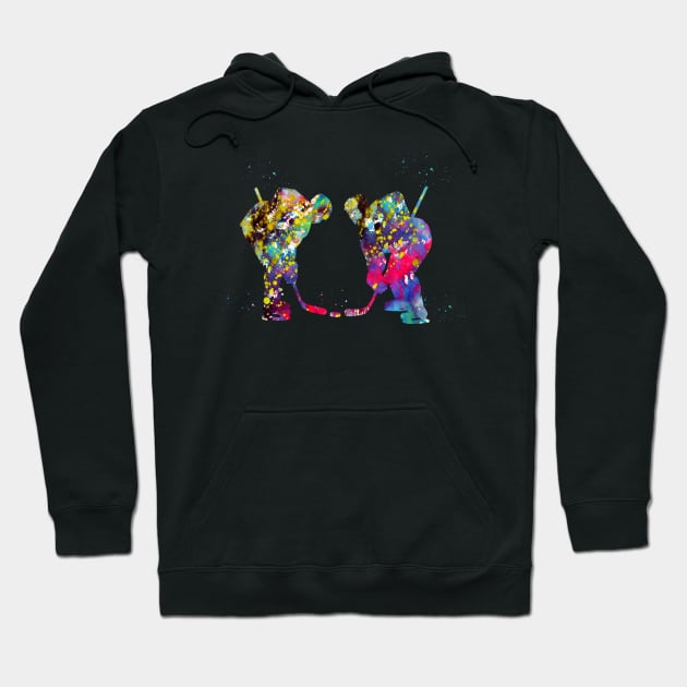 Hokey players Hoodie by erzebeth